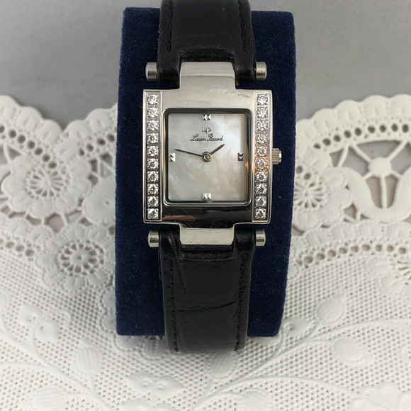 Lucien Piccard Prima Crystal Accented MOP Watch